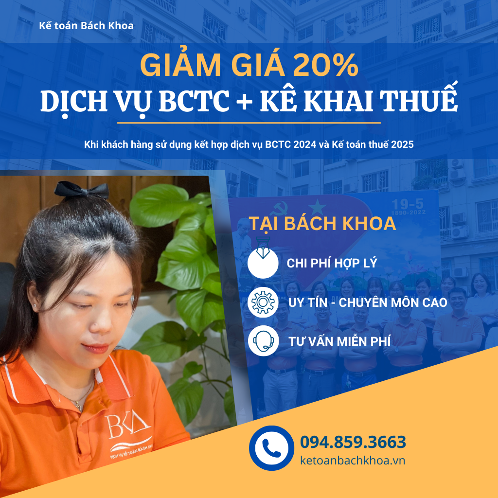 giảm giá dịch vụ kế toán thuế