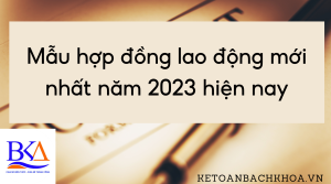 Mẫu hợp đồng lao động mới nhất năm 2023 hiện nay
