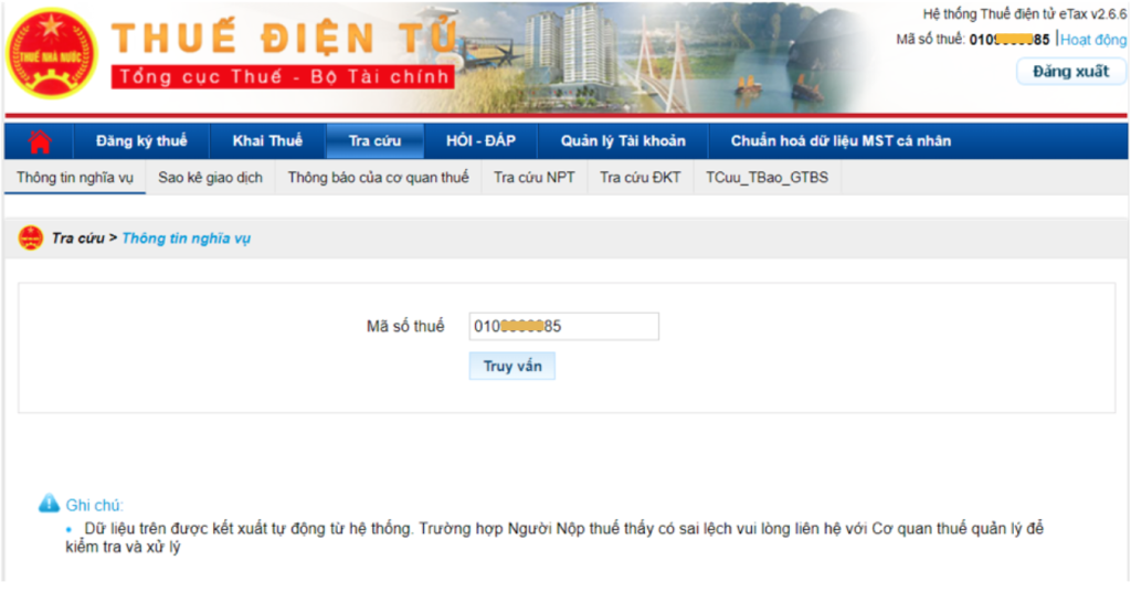 Kiểm tra nghĩa vụ nợ thuế doanh nghiệp