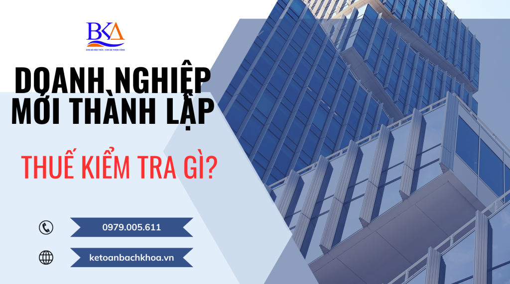 Doanh nghiệp mới thành lập thuế kiểm tra gì?