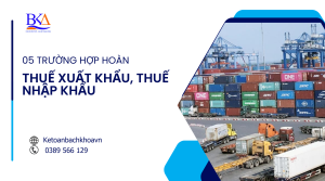 05 trường hợp hoàn thuế xuất khẩu hoàn thuế nhập khẩu