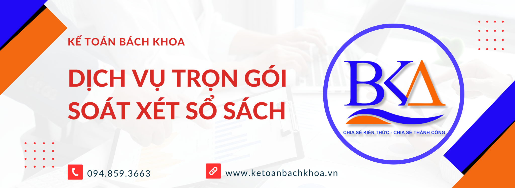 7.Dịch vụ trọn gói soát xét sổ sách