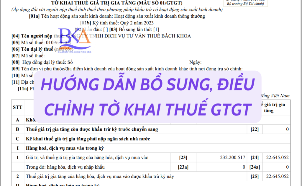 Kế toán thuế Bách Khoa