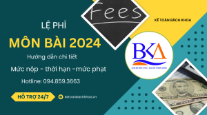 lệ phí môn bài năm 2024