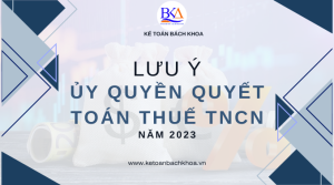 ủy quyền quyết toán thuế TNCN