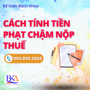 Cách tính tiền phạt chậm nộp thuế