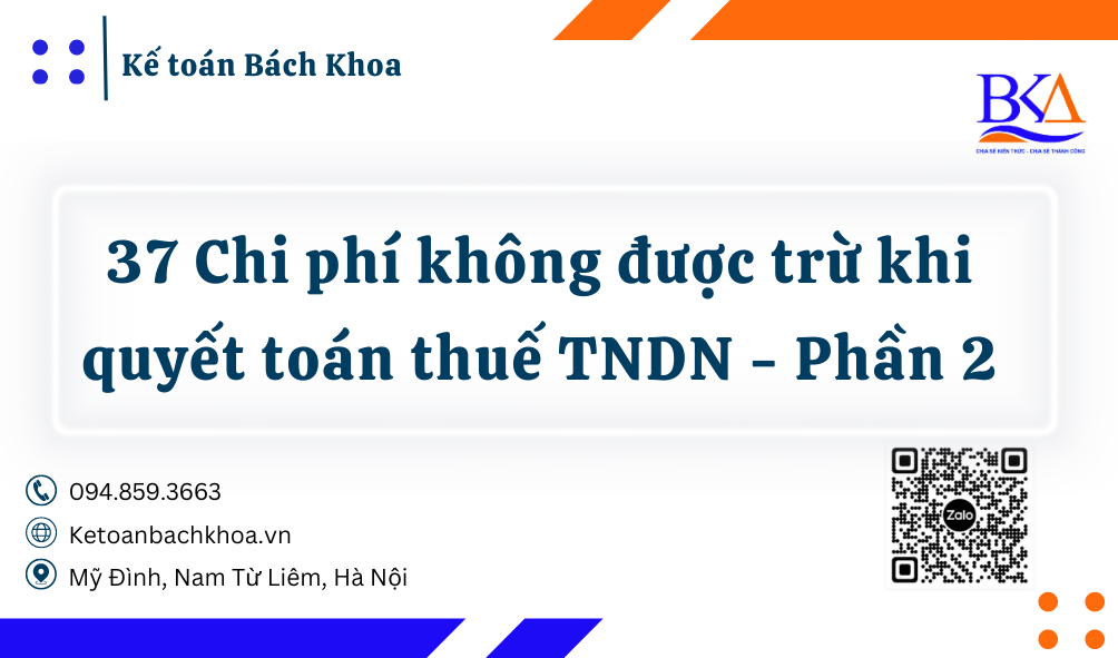 Chi phí không hợp lý khi quyết toán thuế TNDN-2