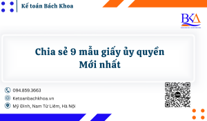 Chia sẻ 9 mẫu giấy ủy quyền