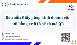 Đề xuất Giấy phép kinh doanh vận tải bằng xe ô tô sẽ có mã QR