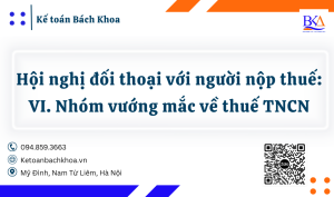 VI. Nhóm vướng mắc về thuế TNCN