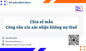 công văn xin xác nhận không nợ thuế