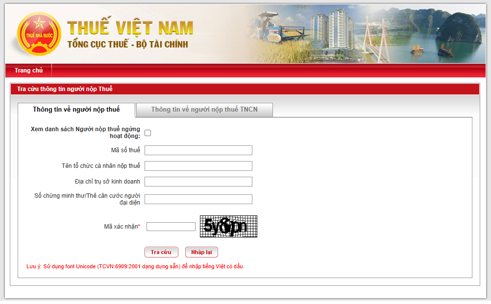 mã số thuế công ty