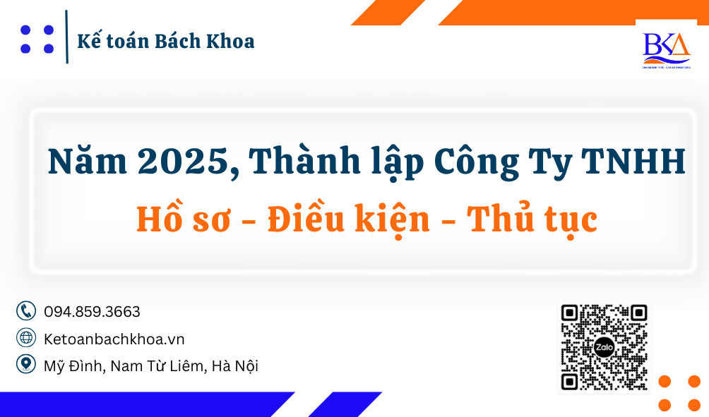 hồ sơ thành lập công ty tnhh năm 2025