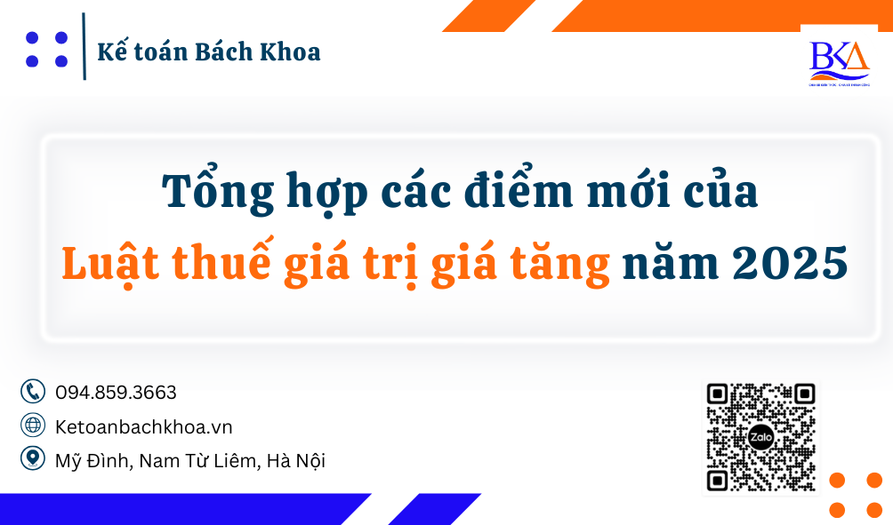 Tổng hợp các điểm mới của Luật Thuế giá trị giá tăng năm 2025 