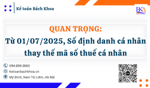 Số định danh cá nhân thay thế mã số thuế cá nhân