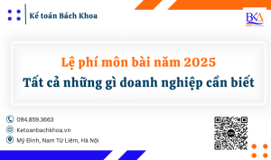 Lệ phí môn bài năm 2025