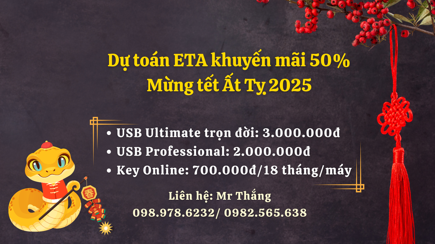 giá phần mềm dự toán