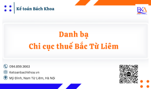 Danh bạ Chi cục thuế Bắc từ liêm