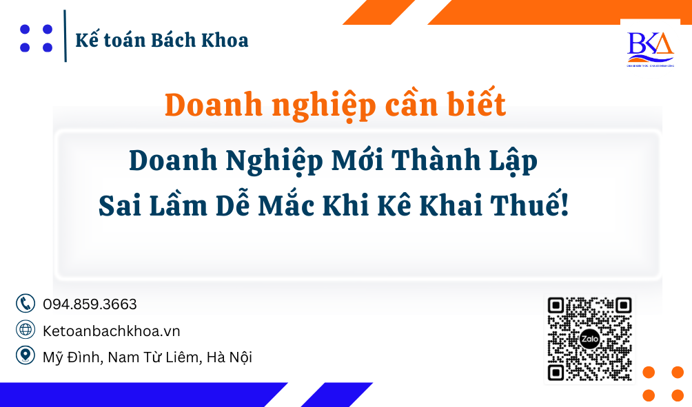 Doanh Nghiệp Mới Thành Lập