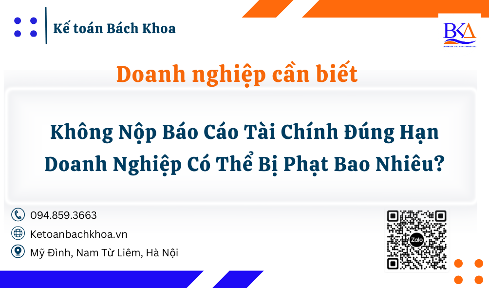 Không Nộp Báo Cáo Tài Chính Đúng Hạn