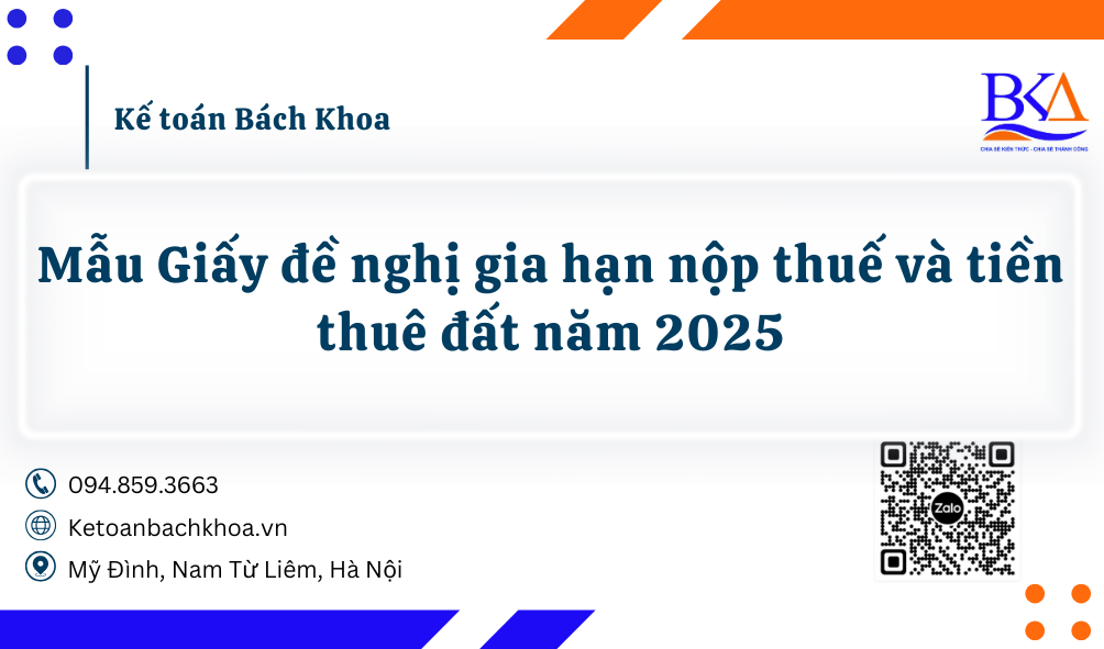 Mẫu Giấy đề nghị gia hạn nộp thuế và tiền thuê đất năm 2025