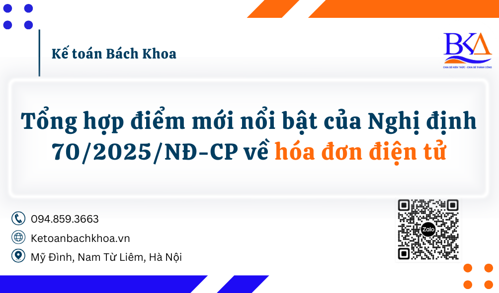 Tổng hợp điểm mới nổi bật của Nghị định 70/2025/NĐ-CP về hóa đơn điện tử