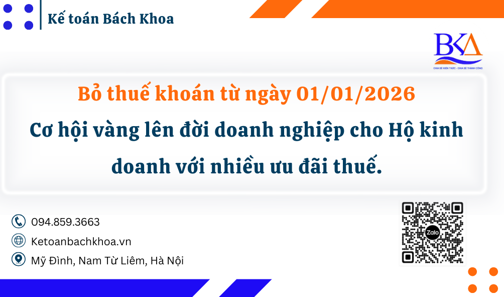 Cơ hội vàng lên đời doanh nghiệp cho Hộ kinh doanh với nhiều ưu đãi thuế.