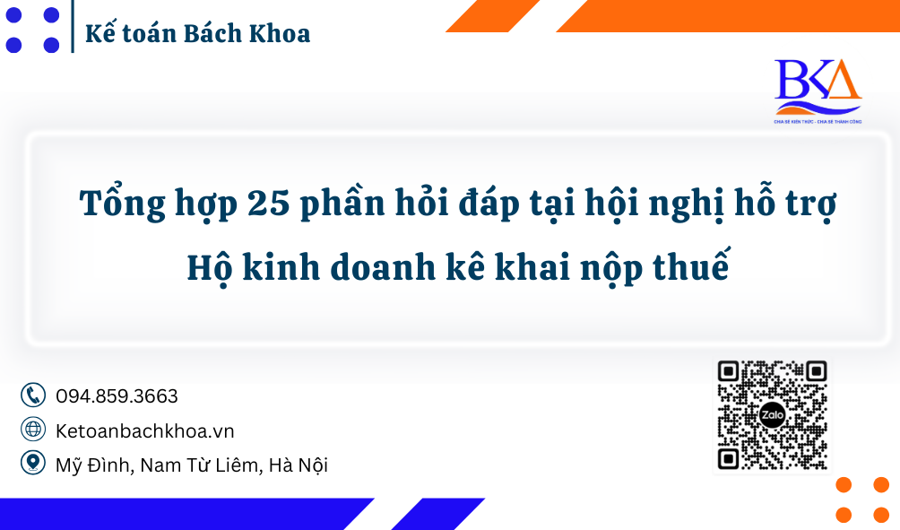 Hộ kinh doanh kê khai nộp thuế