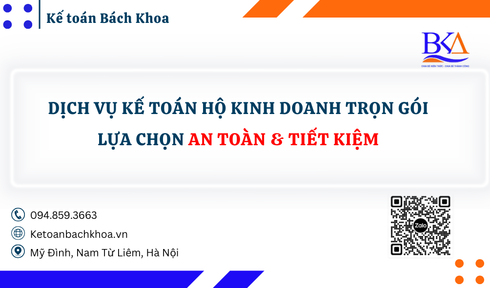 Dịch vụ kế toán hộ kinh doanh trọn gói