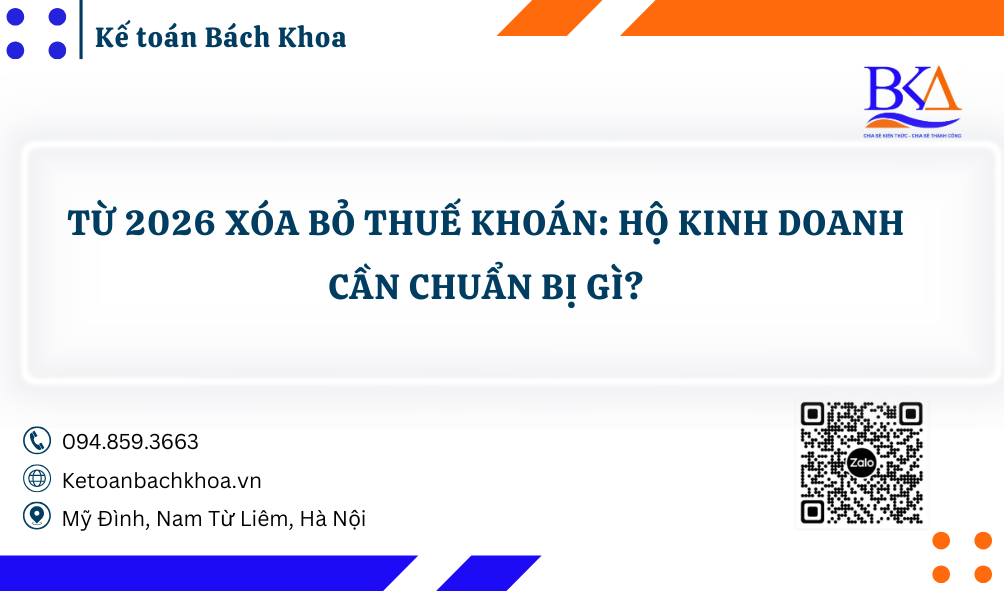 Từ 2026 xóa bỏ thuế khoán: Hộ kinh doanh cần chuẩn bị gì?
