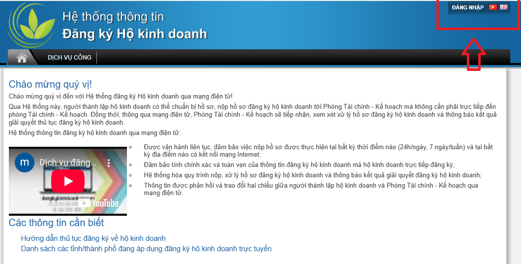đăng ký hộ kinh doanh