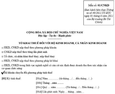 hộ khoán chuyển đổi sang kê khai 2