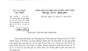 công văn 4328/CT-CS