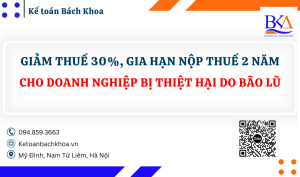 Giảm thuế 30%, gia hạn nộp thuế 2 năm cho doanh nghiệp bị thiệt hại do bão lũ