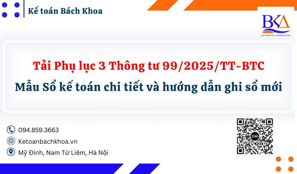 Tải Phụ lục 3 Thông tư 992025TT-BTC