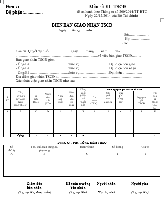 mẫu 01TSCĐ