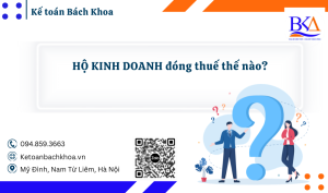 HỘ KINH DOANH đóng thuế thế nào