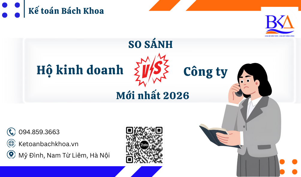 So sánh công ty và hộ kinh doanh năm 2026