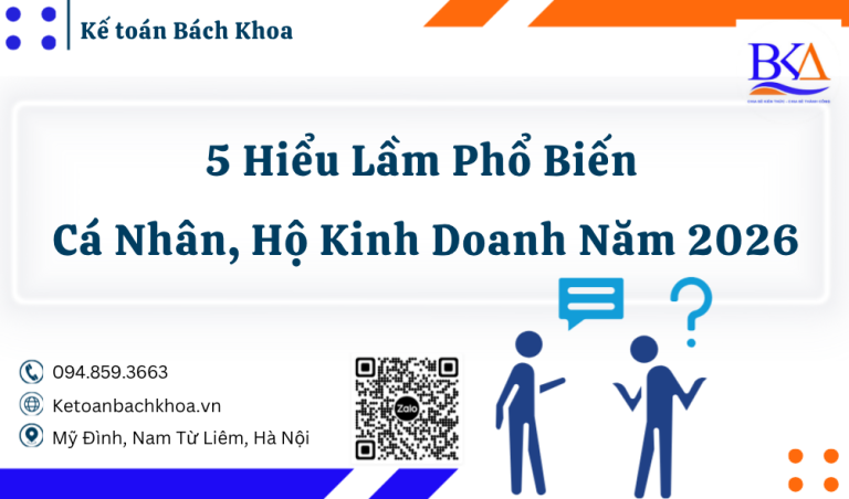 5 Hiểu Lầm Phổ Biến Của Cá Nhân, Hộ Kinh Doanh Năm 2026