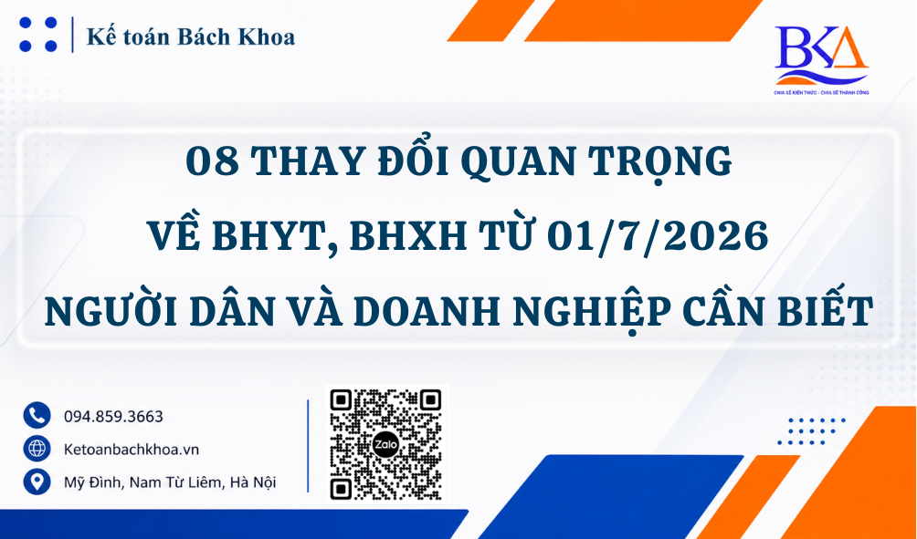 08 THAY ĐỔI QUAN TRỌNG VỀ BHYT, BHXH TỪ 01/7/2026 NGƯỜI DÂN VÀ DOANH NGHIỆP CẦN BIẾT