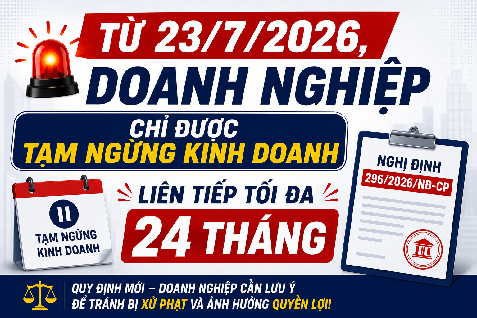 24 tháng tạm ngừng kinh doanh